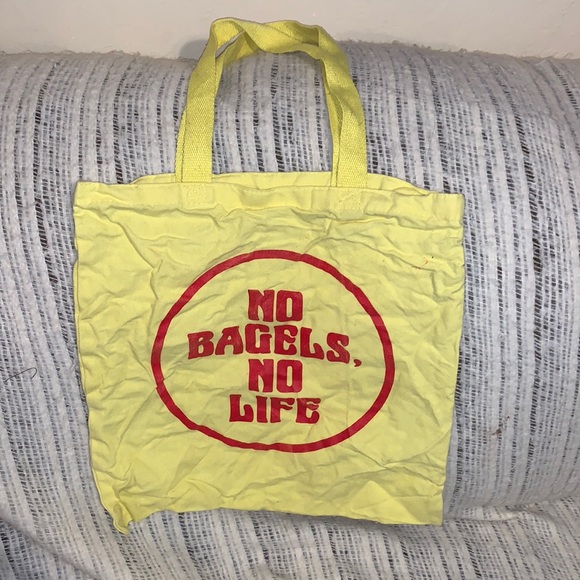 solomon bagels Bags Vintage Solomon Bagel No Bagels No Life Tote